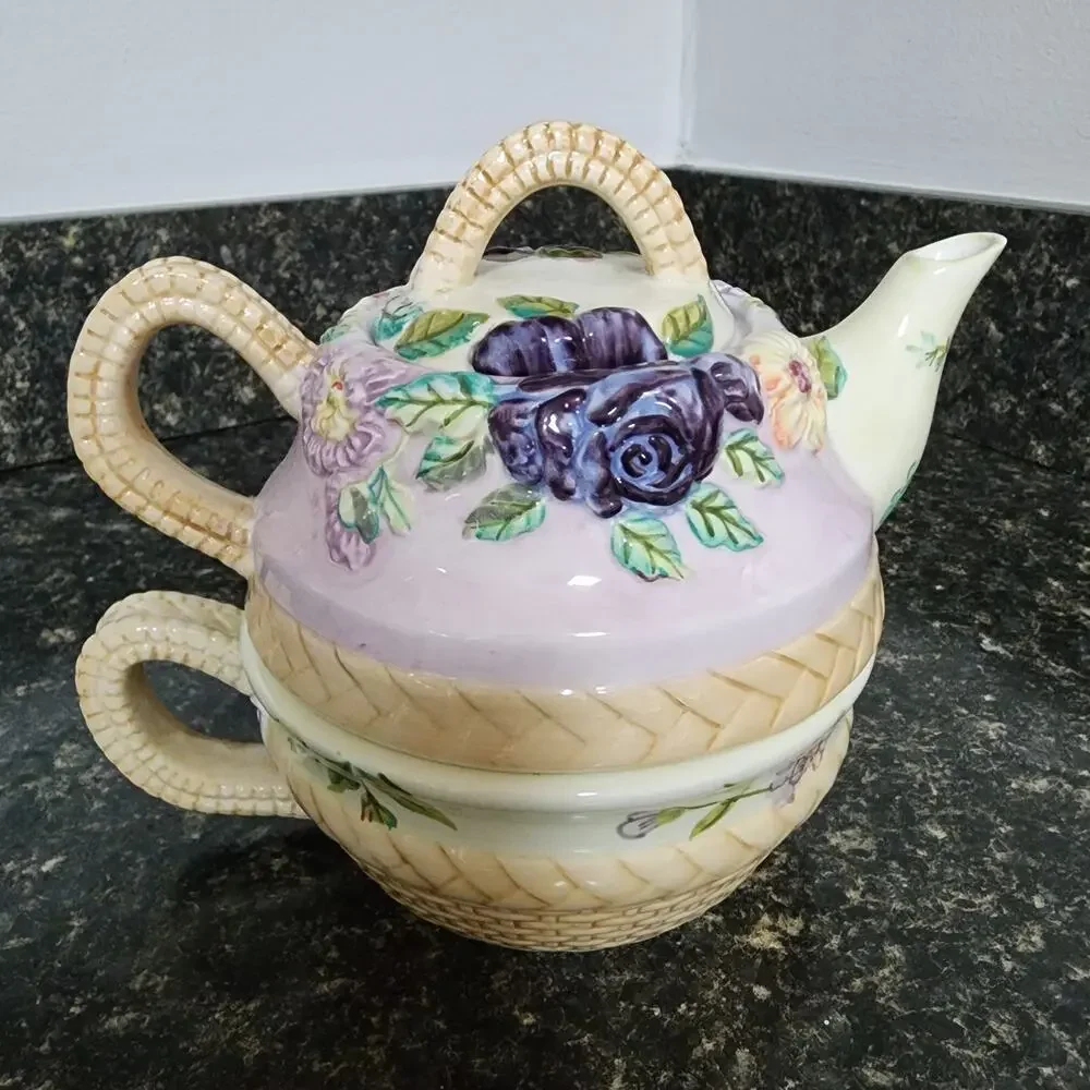 Tracy Porter Cottage Rose Tea for One Never Used